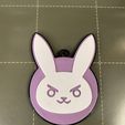 IMG_0604.jpg D.Va Keychain and Coaster (Overwatch)