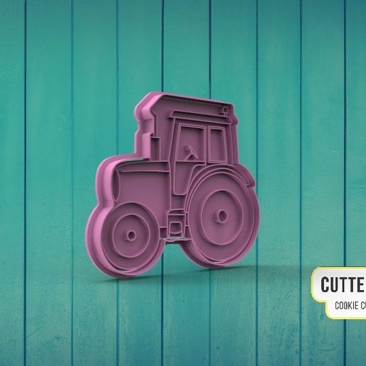 Tractor Cookie Cutter M2 3D model