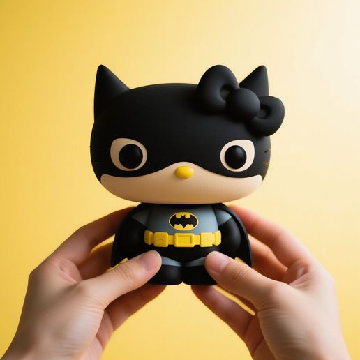 👋 Hello Batty - batman x Hello kitty・ STL File for 3D printing・Cults
