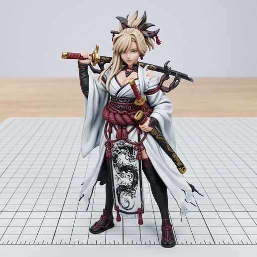 Miyamoto Musashi: The Wandering Swordmaster in Berserker Stride (Fate/Grand Order) : DND MINIATURE - Human