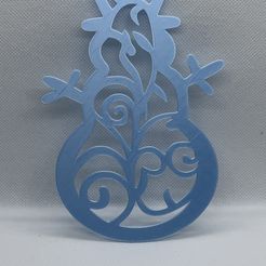 IMG_3550.jpeg 2D Christmas Snowman Ornament