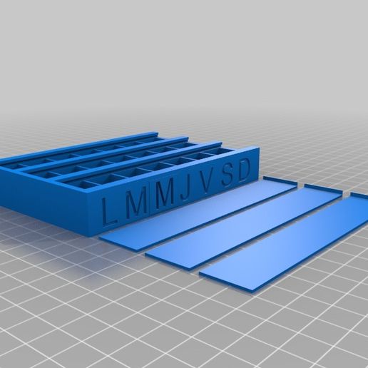 Pilulier Pour 1 Mois 3D model