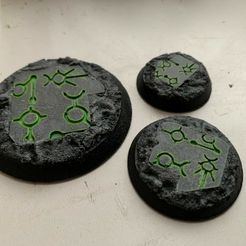 nec.jpg OBJ file necron bases 32mm 40mm 60mm・3D print design to download