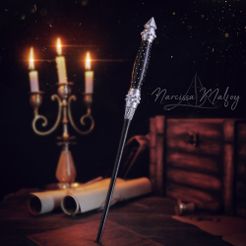 Narcissa.jpg Fichier STL BAGUETTE DE NARCISSA MALFOY - HARRY POTTER・Modèle à imprimer en 3D à télécharger