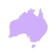 Australia.stl One World - Atlas | World map | 175 individual files/countries