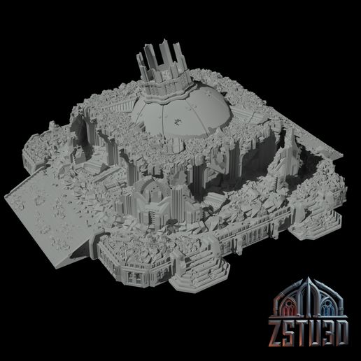 Gothic Imperial Battle Damaged Capitol Building