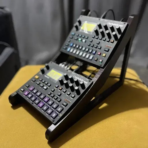 Versatile Stand for Electron Boxes Digitakt/Digitone/Syntakt/Analog Heat - Customizable and Stable 3D model