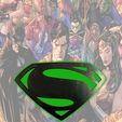superman-green.jpg Superman battery Operated wall LED light STL