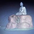 photo_2024-03-23_14-54-47.jpg MEDITATION STONE MOULD SMOKE CASCADE FOR BUDA made of plaster meditation rock BACKFLOW mold