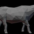 Taurus_04.png Taurus Zodiac Bull Lowpoly Sculpture 3D print model