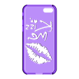 Case Iphone 8 Kiss me V2.stl Case Iphone 7/8 Kiss me