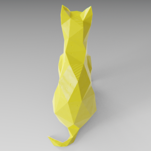 04.png Télécharger fichier OBJ Sad cat • Objet pour impression 3D, Vincent6m