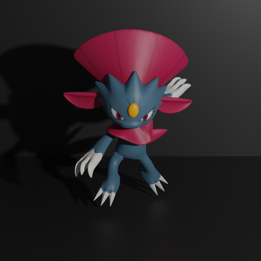 Weavile.png Modèle d'impression 3D de Sneasel et Weavile
