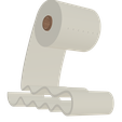 Toilet_Roll_PS_04.png Floating Toilet Roll Shape Phone Stand - Instant Download - No Supports Needed