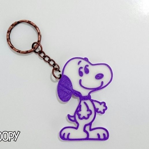 Snoopy keychain 3D model
