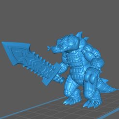 GatorMan_with_Sword.jpg Fichier STL gratuit Gator-Man - Crocodile-Man Monstre・Design pour imprimante 3D à télécharger