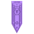 1Casa-Greyjoy.stl Greyjoy house banner, throne game