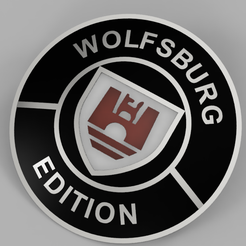 Wolfsburg_emblem_1.png Descargar archivo 3MF Emblema de Wolfsburg, vw golf wolfsburg • Plan para la impresión en 3D, Marcin_Wojcik