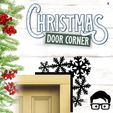 006a.jpg 🎅 Christmas door corners vol. 1 💸 Multipack of 10 models 💸 (santa, decoration, decorative, home, wall decoration, winter) - by AM-MEDIA