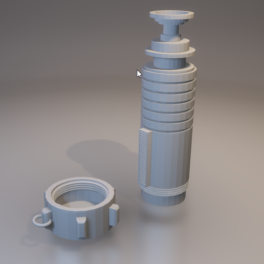 External battery lightsaber star wars / star wars lightsaber powerbank with Aukey 5000mAh - 3D model önizlemesi