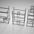 untitled16.jpg Metal Shelf and Shelves and Cardboard Boxes Gift Free low-poly 3D model