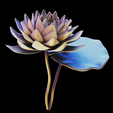 lotus.45.png Fichier STL fleur de lotus・Modèle à télécharger et à imprimer en 3D