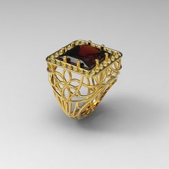 10157_1.jpg STL-Datei Fashion Line Twist Ring・Design für den 3D-Druck zum Herunterladen