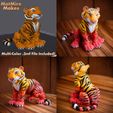 Tiger_MMU-copy.jpg 3D file Tiger articulated figure, print-in-place, cute-flexi・3D printer design to download