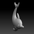 05.jpg Dolphin Fish  3D Printable Marine Animal Model