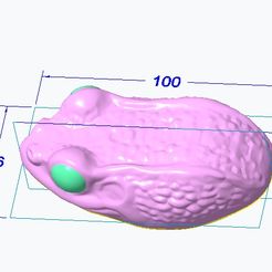 model-toad-view1-100mm.jpg Archivo STL Modelo sapo 100mm・Objeto imprimible en 3D para descargar, DesignerSupporter