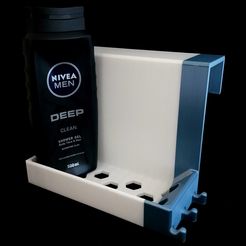 Shower-Rack-3.jpg Free STL file Shower Rack with hooks - No supports, easy print.・Object to download and to 3D print