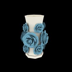 florero-flores-azules.jpg Decorative vase with roses