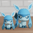 glaceon_gleam.png Eeveelutions Chibi Fanart 19+ models Pokemon