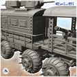 8.jpg Post-apo train on wheels with armoured turrets and front shovel (5) - Future Sci-Fi SF Post apocalyptic Tabletop Scifi