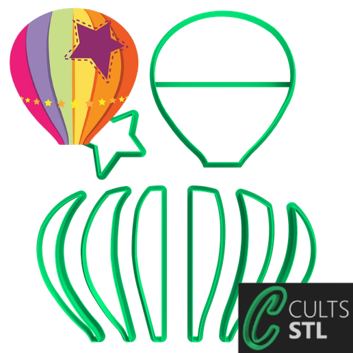 CORTADOR BALÃO - MUNDO BITA - 8,5cm 3D model