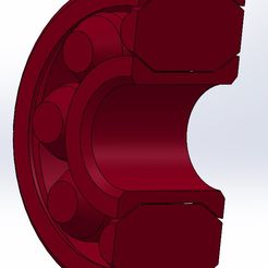 Roulement-coupe.jpg Download free STL file Cylindrical roller bearing Ø20 x Ø60 x 29mm • Design to 3D print, BiBi2103