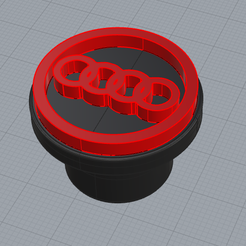 audi.png STL-Datei Zigarettenanzünder im Auto (verschiedene Marken)・3D-druckbares Design zum Herunterladen