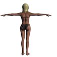 6.jpg Woman in bikini Rigged game character Low-poly model