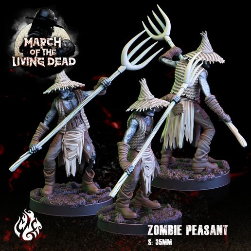 3D file Zombie Peasant・3D print design to download・Cults