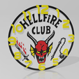 hellfire.png stranger things clock / hellfire club