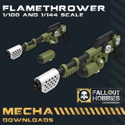 FOH-Mecha-Flamethrower-1.jpg Lance-flammes Mecha à l'échelle 1/100 et 1/144