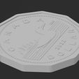 3D.jpg Canadian Loonie Dollar Coin Money