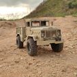 ahead-RC-M939-4x4-sideboard-flatbed-313-324-1.jpg Crawler M939 4x4 Sideboard Flatbed 313mm 324mm- 1/10 RC body attachment