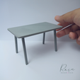 IKEA-NORRAKER-MINIATURE-MINI-2.png Miniature Ikea-inspired Norraker Table for 1:12 Dollhouse | Miniature Ikea-inspired Dollhouse Furniture, Miniature Dollhouse Table