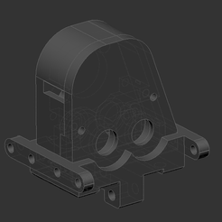Transfer-case-with-base.png Fichier STL Boîte de vitesses à sortie inversée Orlandoo Hunter・Plan pour impression 3D à télécharger