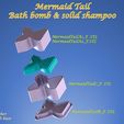 MermaidTailIMG2.jpg Mermaid Tail MOLD: BATH BOMB, SOLID SHAMPOO