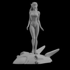 il_1140xN.2465577862_2eox.jpg 3D file Overwatch D.Va Pinup Statue sexy figure・3D printer design to download