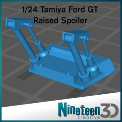 Cults-Ford-GT.png STL file Tamiya Ford GT Raised Spoiler・3D printable model to download