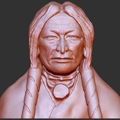 Little_Hawk.jpg Download free STL file Indian Chiefs - "Little Hawk" • 3D print object, quangdo1700