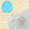 bloodhound01.png Stamp - Dog breed